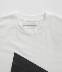 and wander Logo T-Shirt - White thumbnail