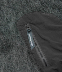 and wander Mohair Wool Hoodie - Grey thumbnail