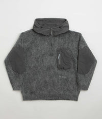 and wander Mohair Wool Hoodie - Grey thumbnail