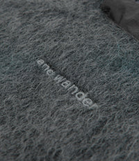 and wander Mohair Wool Sweatshirt - Grey thumbnail