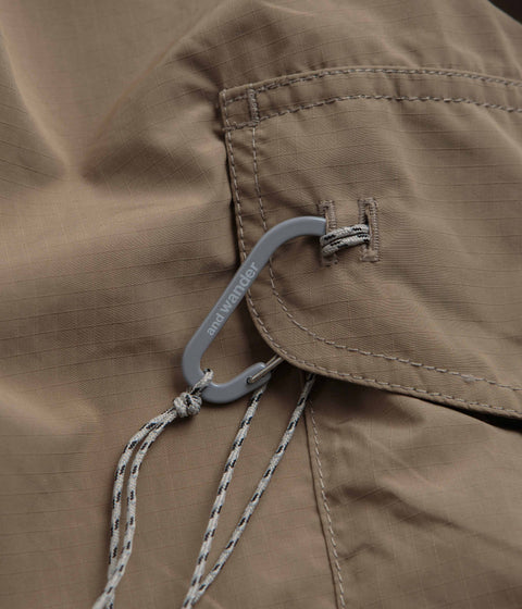 and wander Oversized Cargo Pants in Beige