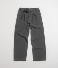 and wander PE Melange Twill Wide Pants - Grey thumbnail