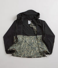 and wander Pertex Printed Wind Jacket - Black thumbnail