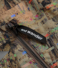 and wander Pertex Printed Wind T-Shirt - Beige thumbnail