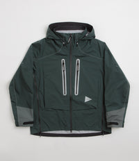 and wander Pertex Shield Rain Jacket - Dark Green thumbnail