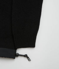 and wander Shetland Wool Sweatshirt - Black thumbnail