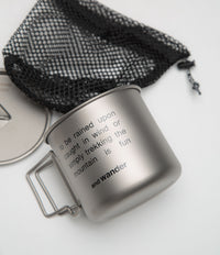 and wander Titanium Mug - Silver thumbnail