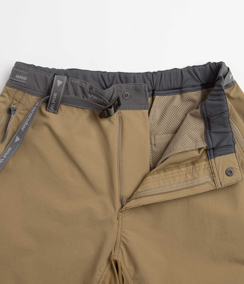 and wander Trek Shorts in Beige