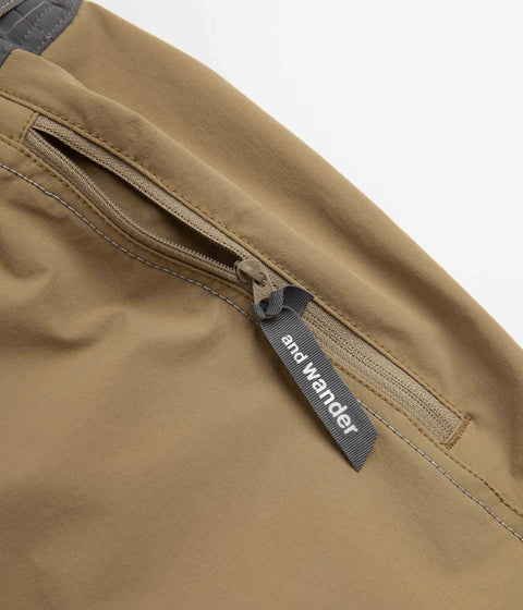 and wander Trek Shorts in Beige