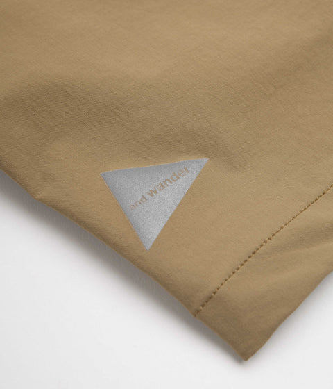 and wander Trek Shorts in Beige