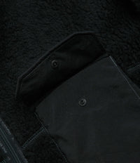 and wander Wool Boa Jacket - Black thumbnail