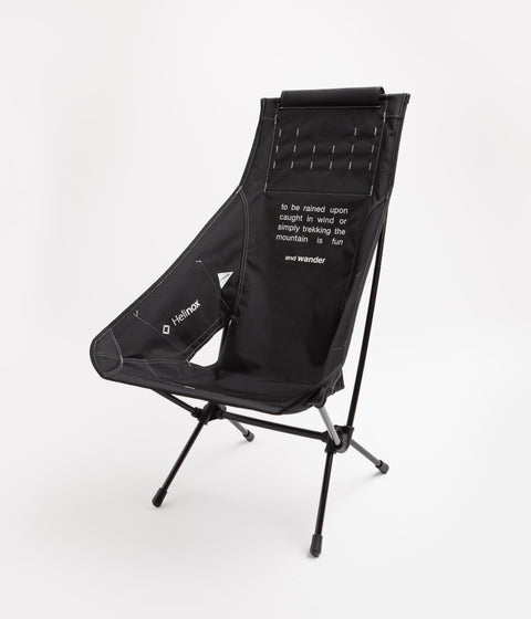 and wander x Helinox Folding Chair Two - Black