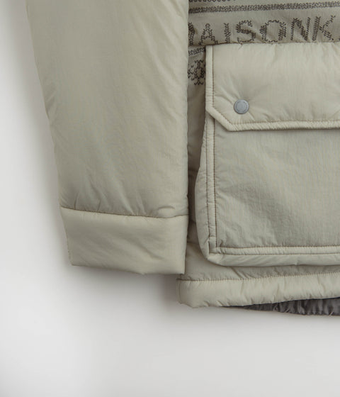and wander x Maison Kitsune Nordic Border Insulation Jacket in Light Beige