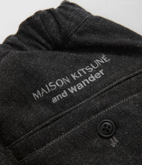and wander x Maison Kitsune Cotton Wool Pants - Charcoal thumbnail