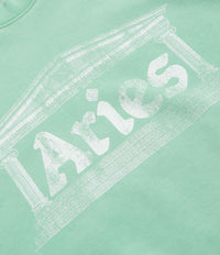 Aries Aged Ancient Column Crewneck Sweatshirt - Aqua thumbnail