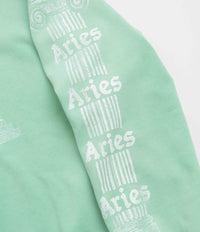 Aries Aged Ancient Column Crewneck Sweatshirt - Aqua thumbnail