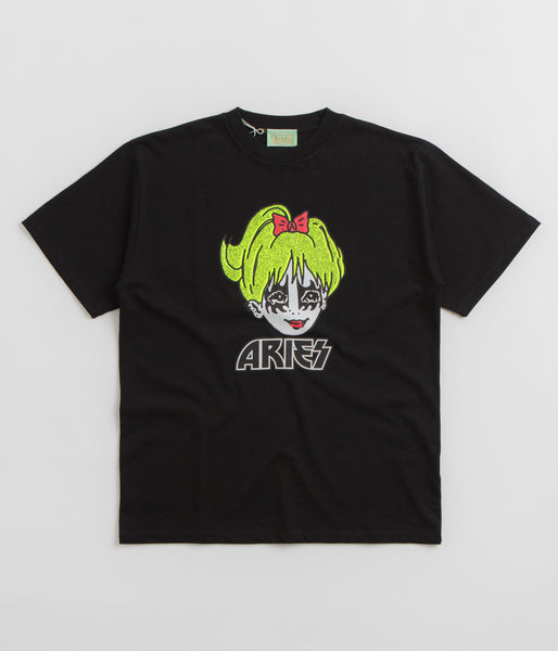 ARIES/アリーズ Kiss SS Tee サイズXXS aries-kiss-t-shirt-black-