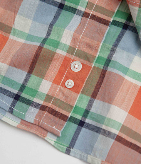 Battenwear BD Scout Shirt in Salmon Plaid