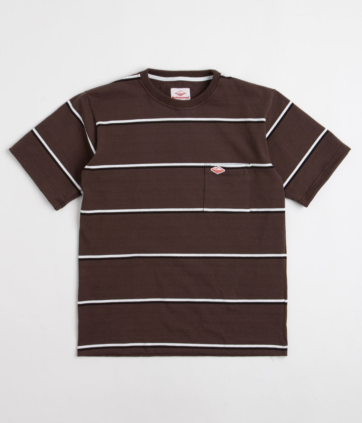 Battenwear Pocket Rugby T-Shirt - Olive Stripe | Always in Colour