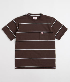 Battenwear Pocket Rugby T-Shirt - Olive Stripe