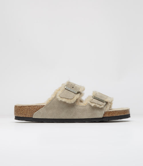 Birkenstock Arizona Shearling Sandals - Taupe