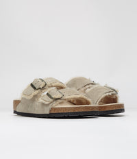 Birkenstock Arizona Shearling Sandals - Taupe thumbnail