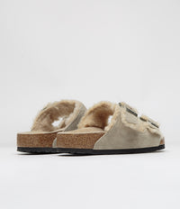 Birkenstock Arizona Shearling Sandals - Taupe thumbnail