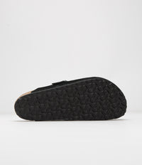 Birkenstock Boston Suede Sandals - Black / Black thumbnail