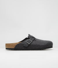 Birkenstock Boston Wool Sandals - Anthracite thumbnail