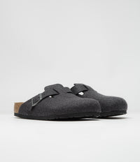 Birkenstock Boston Wool Sandals - Anthracite thumbnail