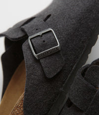 Birkenstock Boston Wool Sandals - Anthracite thumbnail