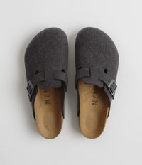 Birkenstock Boston Wool Sandals - Anthracite thumbnail