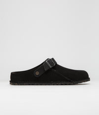 Birkenstock Lutry Narrow Premium Suede Sandals - Black thumbnail