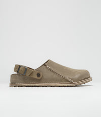 Birkenstock Lutry Premium Suede Sandals - Grey Taupe thumbnail