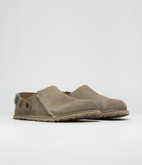 Birkenstock Lutry Premium Suede Sandals - Grey Taupe thumbnail