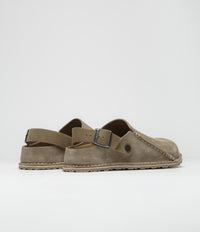 Birkenstock Lutry Premium Suede Sandals - Grey Taupe thumbnail