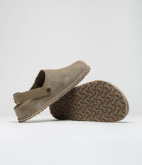 Birkenstock Lutry Premium Suede Sandals - Grey Taupe thumbnail