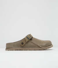 Birkenstock Lutry Premium Suede Sandals - Grey Taupe thumbnail