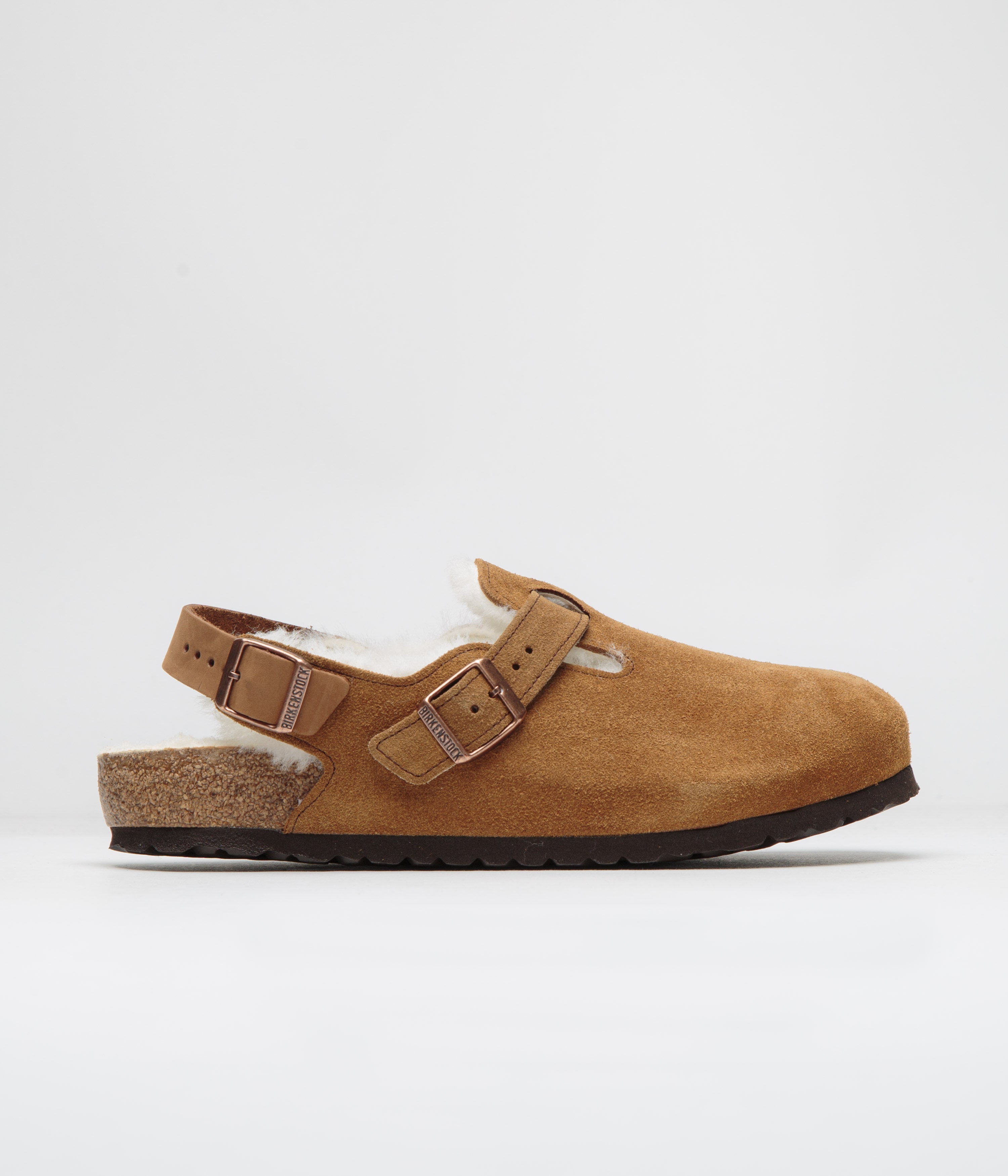 Birkenstock Tokio Shearling Sandals - Mink | Always in Colour