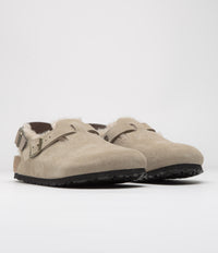 Birkenstock Tokio Shearling Sandals - Taupe thumbnail