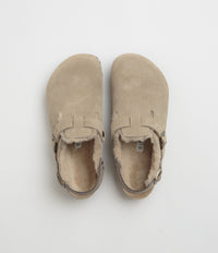 Birkenstock Tokio Shearling Sandals - Taupe thumbnail