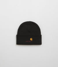 Carhartt American Script Beanie - Black thumbnail