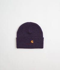 Carhartt American Script Beanie - Cassis thumbnail