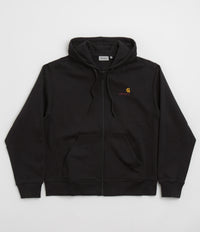 Carhartt American Script Hooded Jacket - Black thumbnail