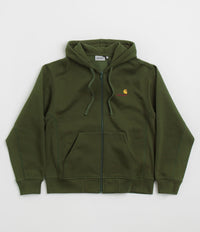 Carhartt American Script Hooded Jacket - Tarragon thumbnail