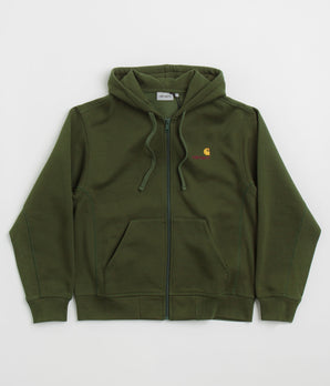 Carhartt American Script Hooded Jacket - Tarragon