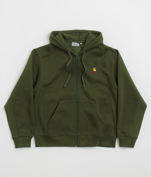 Carhartt American Script Hooded Jacket - Tarragon