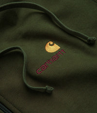 Carhartt American Script Hooded Jacket - Tarragon thumbnail