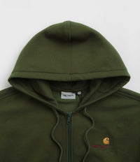 Carhartt American Script Hooded Jacket - Tarragon thumbnail