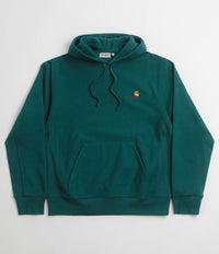 Carhartt American Script Hoodie - Malachite thumbnail